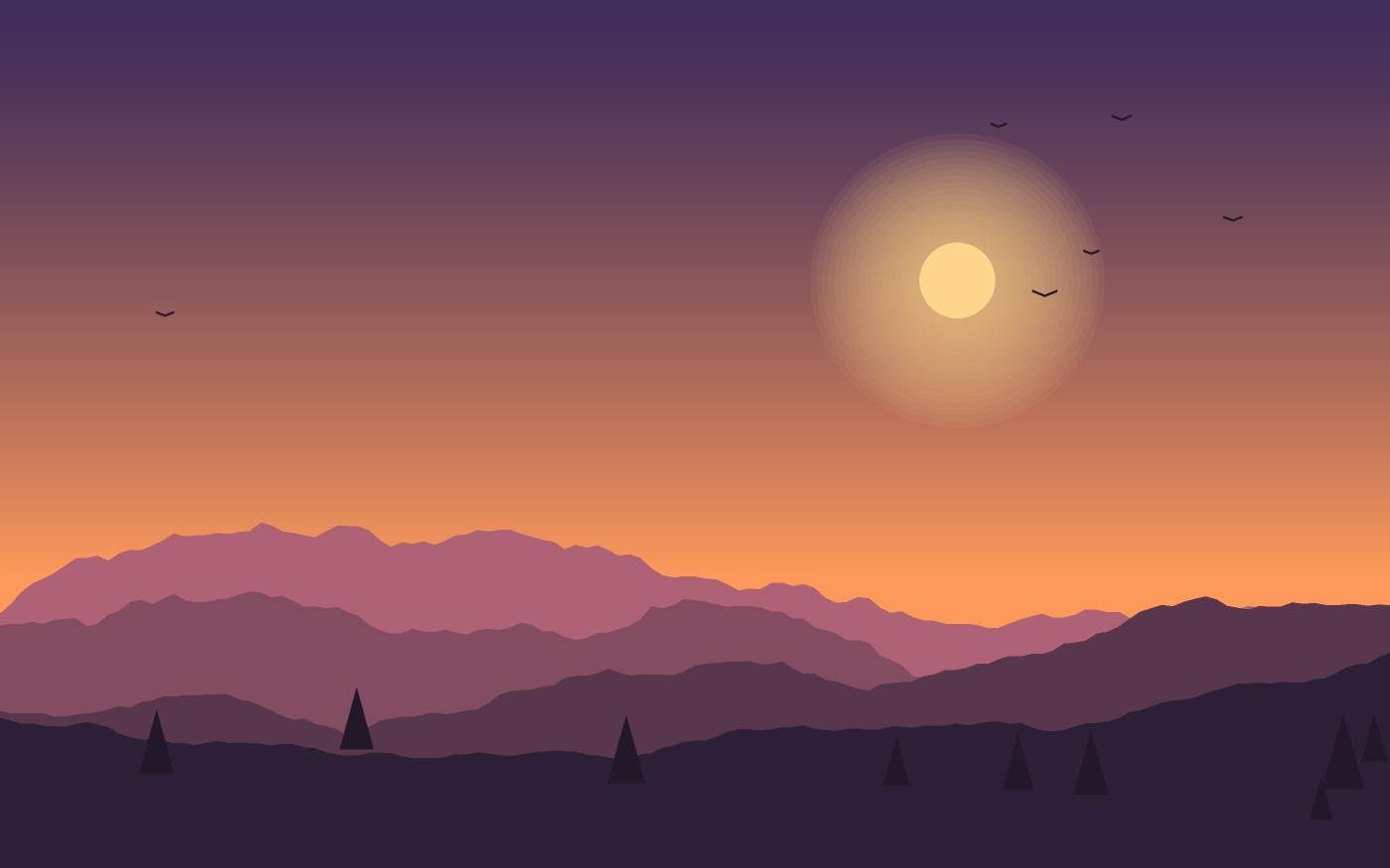 Landschaftsillustration