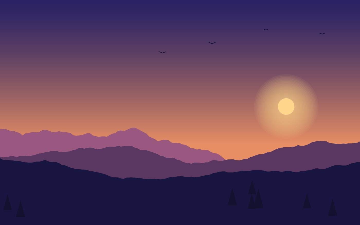 Landschapsillustratie