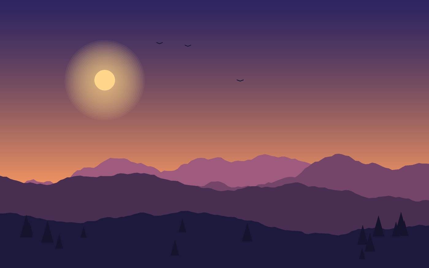Landschaftsillustration