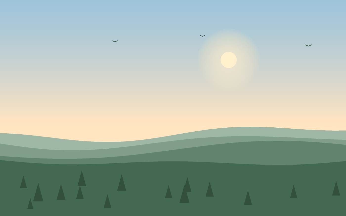 Ilustrace krajiny