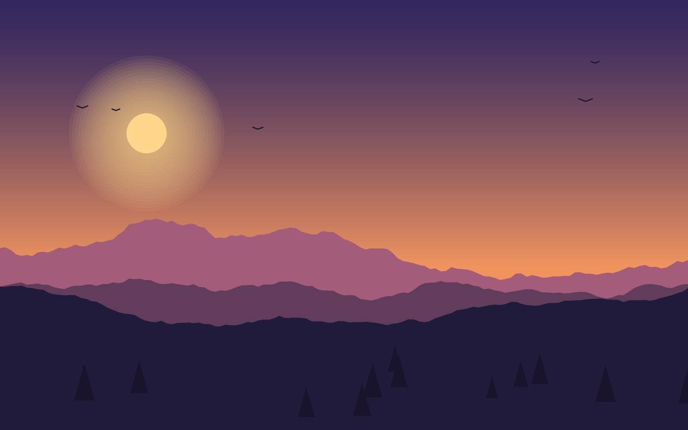 Ilustración de un paisaje
