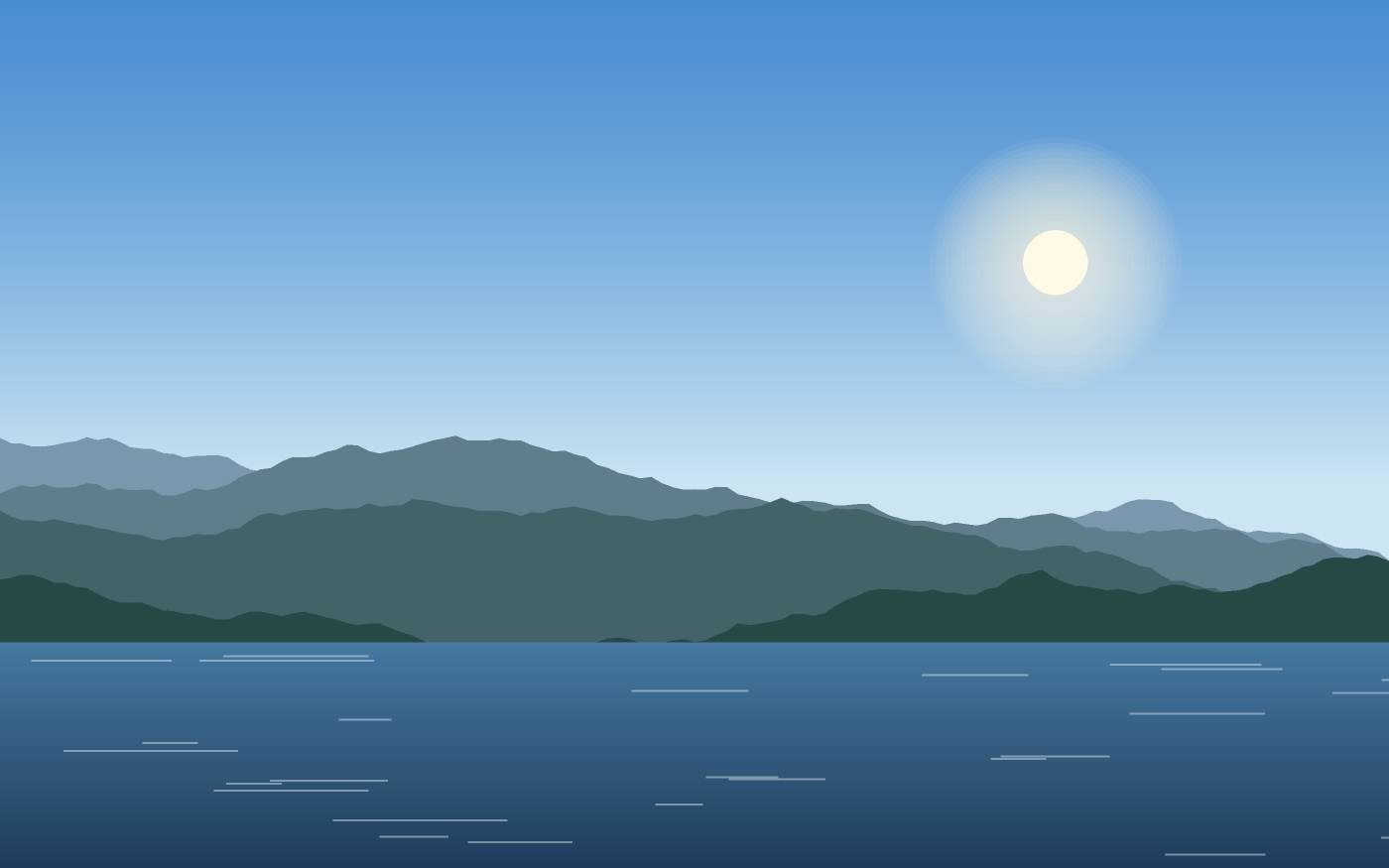 Illustrazione di un paesaggio