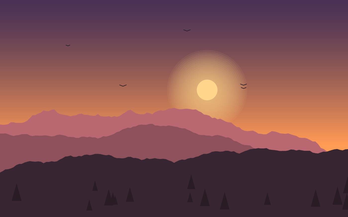 Landschapsillustratie