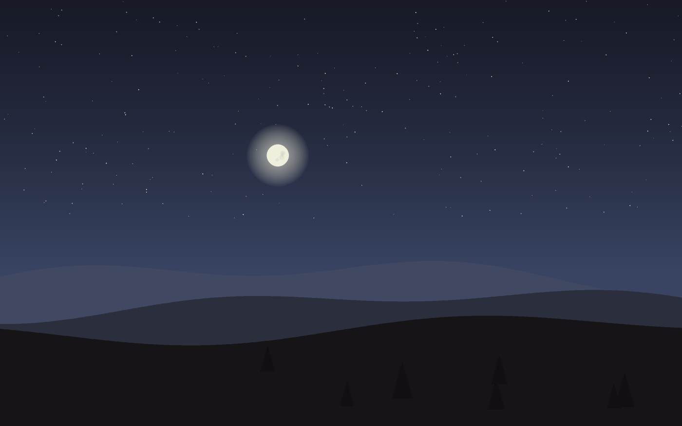 Ilustração de uma paisagem