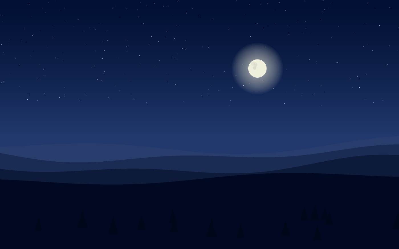 Ilustração de uma paisagem