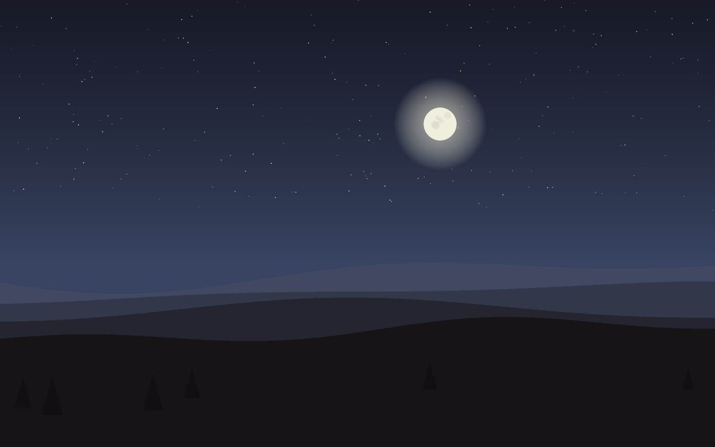 Ilustração de uma paisagem